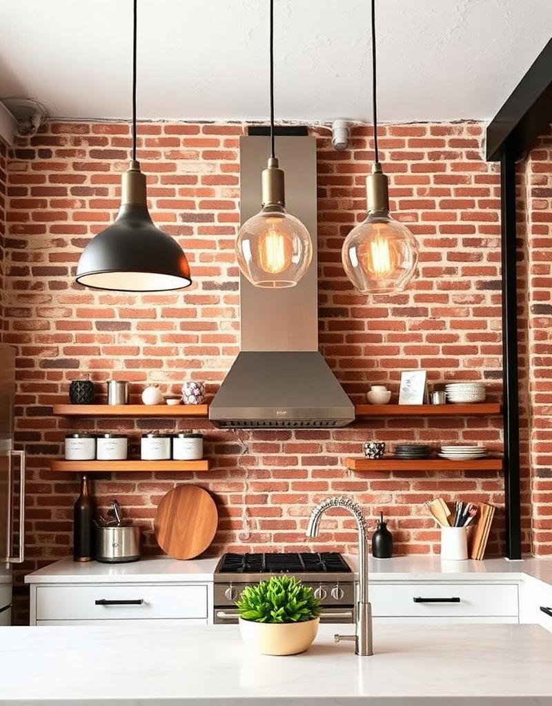 Pendant light fixture installation in Williamsburg loft